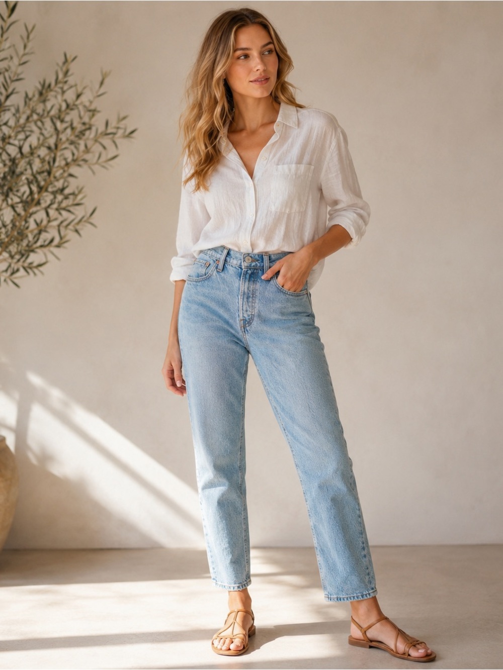 Levi’s Premium Wedgie Jeans Size 27 Light Wash High Rise Denim